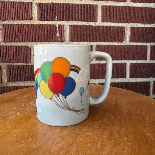 Vintage 1980s Otagiri Balloon/Rainbow Mug