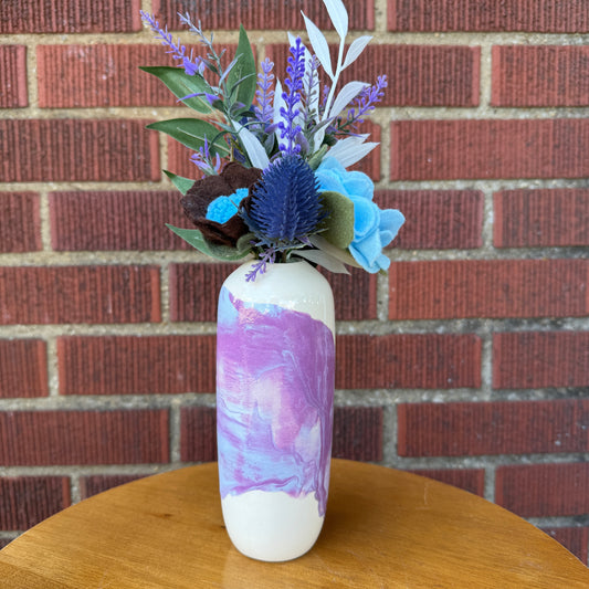 Blue & Purple Drip Glaze Vase