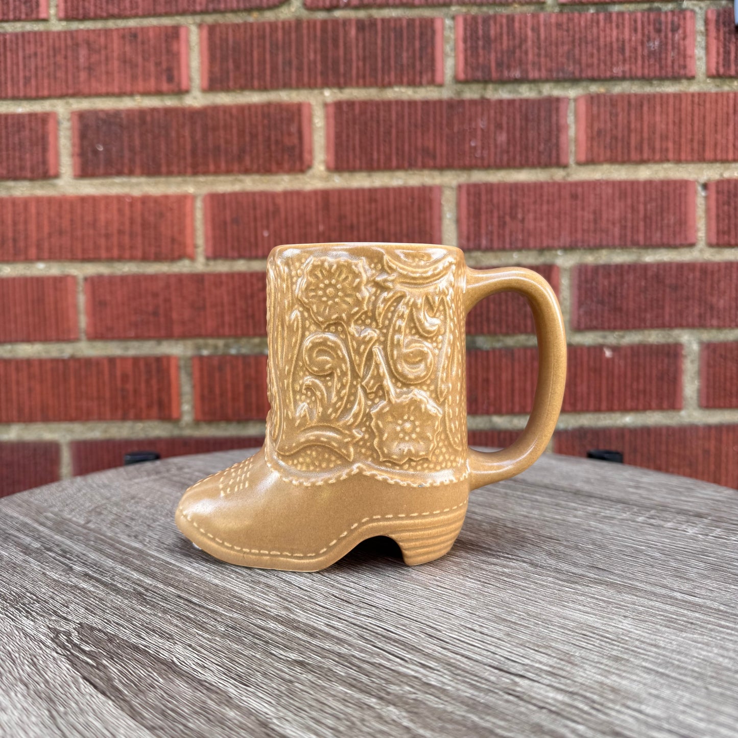 Vintage Western Cowboy Boot Mug