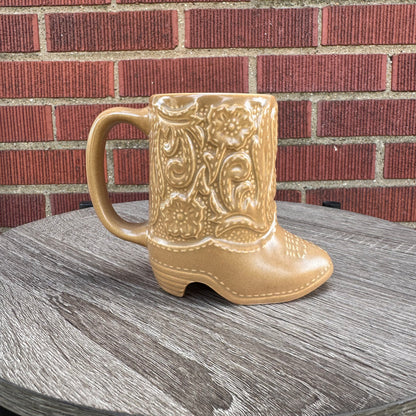 Vintage Western Cowboy Boot Mug