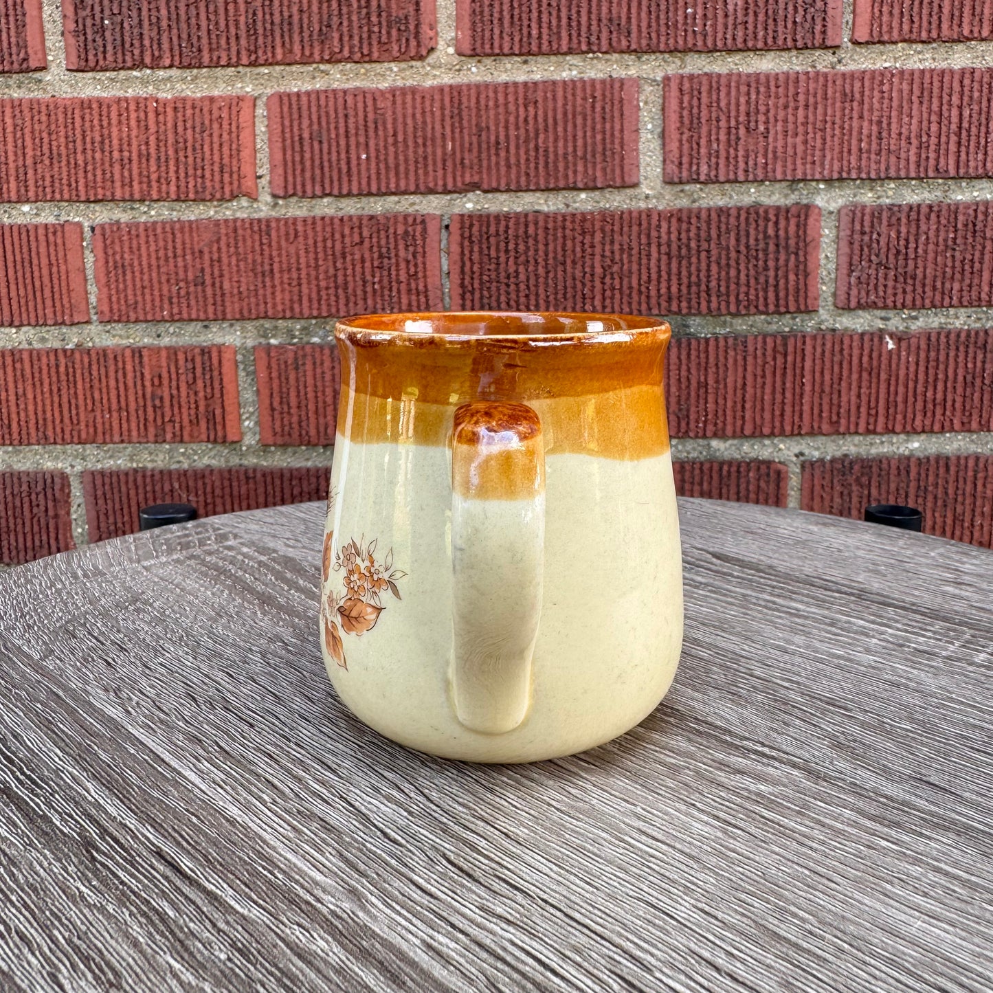 Vintage Stoneware Country Wheat Mug