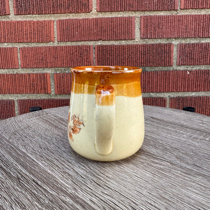 Vintage Stoneware Country Wheat Mug