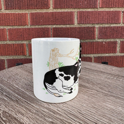 Vintage Cow Handle Coffee Mug