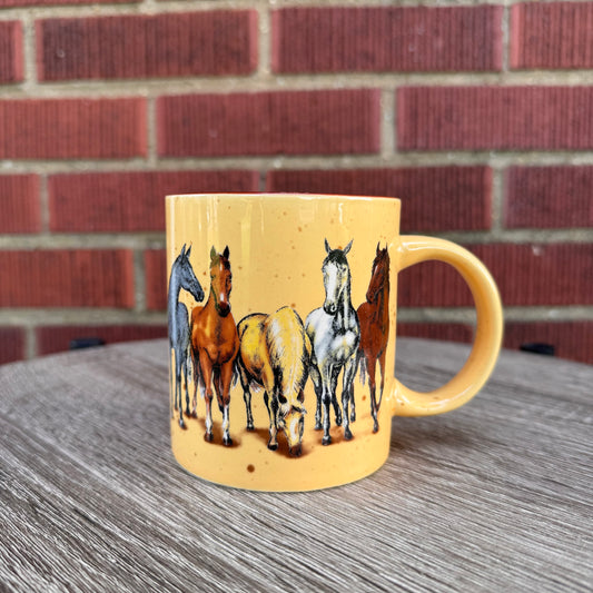 Beige Horse Mug