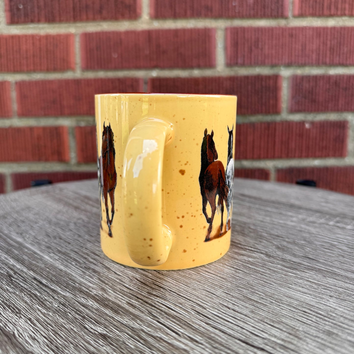 Beige Horse Mug