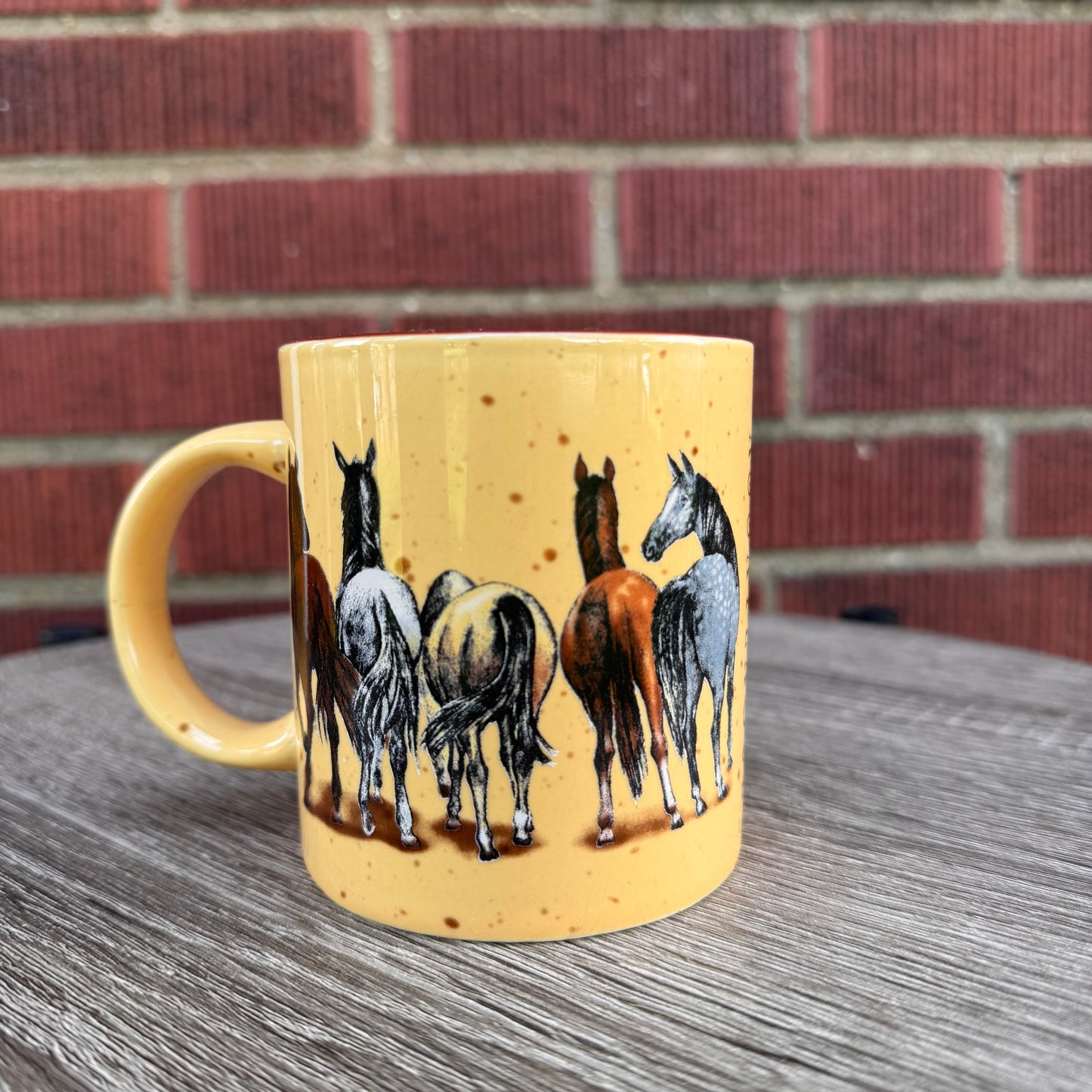 Beige Horse Mug
