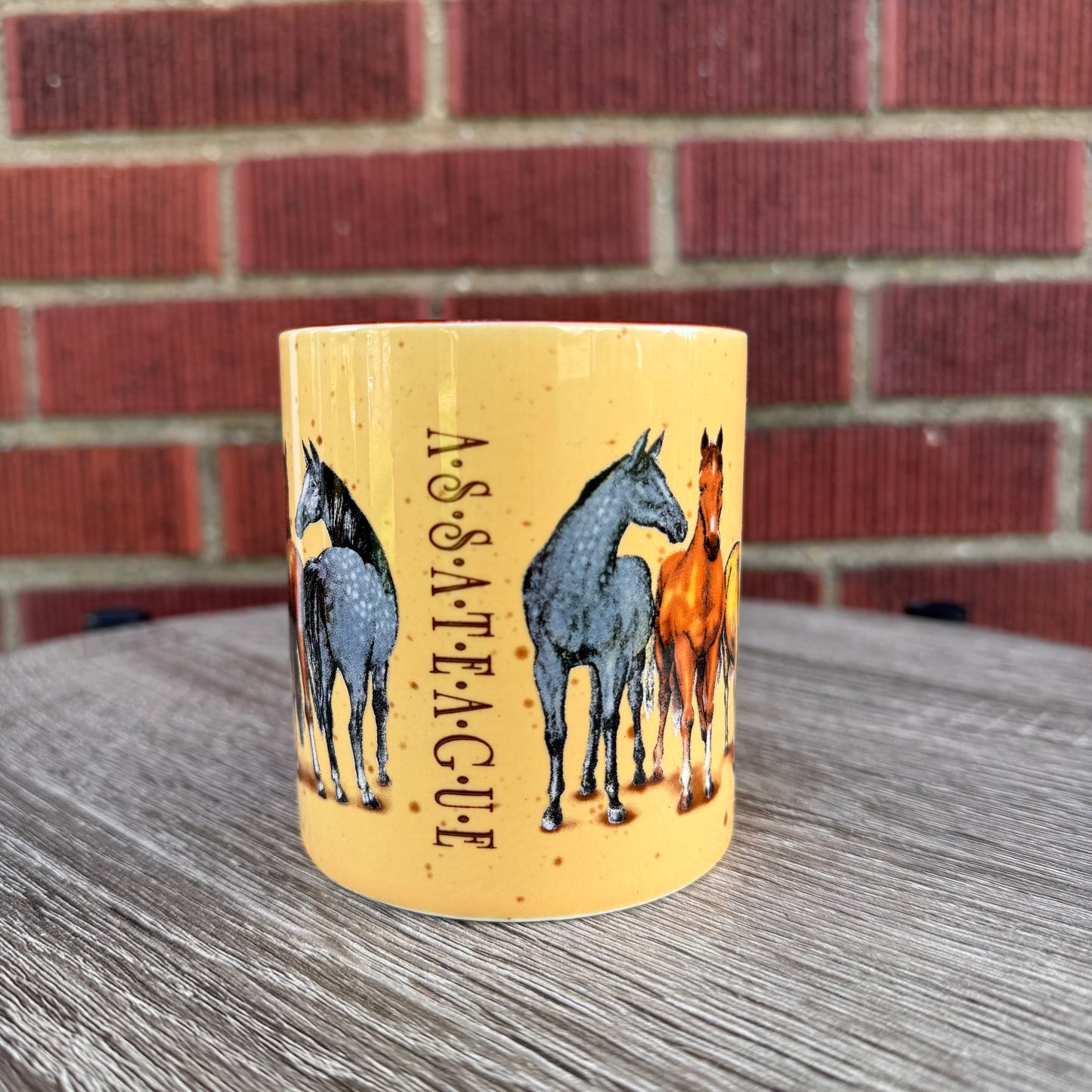 Beige Horse Mug