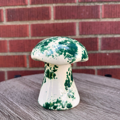 Vintage 1970s Green Mushroom Shaker (No Stopper)