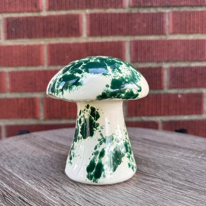 Vintage 1970s Green Mushroom Shaker (No Stopper)