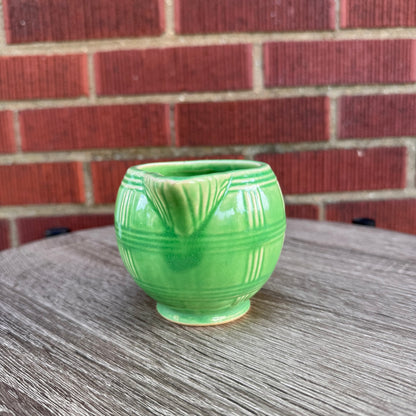 Art Deco Dripmor Ceramic Green Creamer