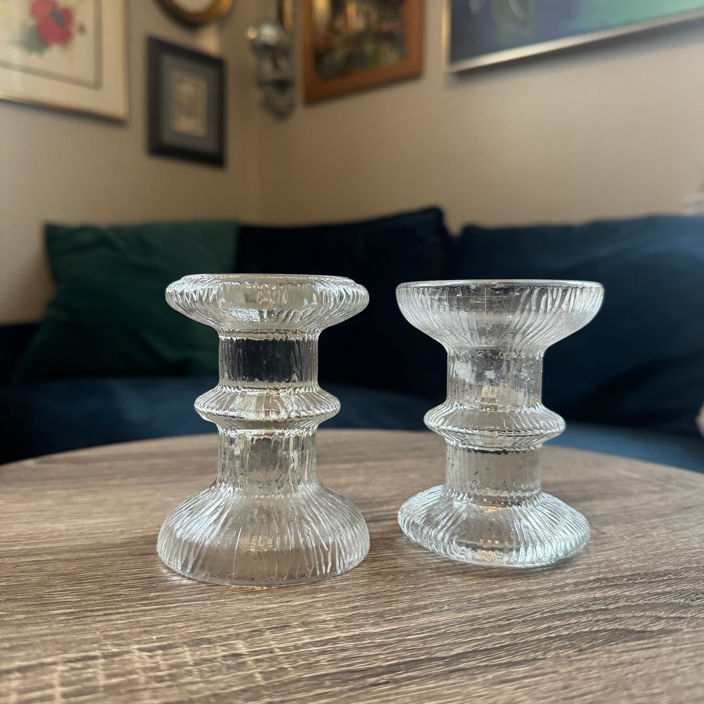 Arcoroc France Candlestick Holders (2 pc)