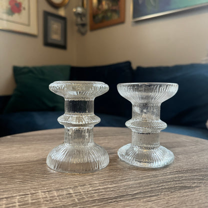 Arcoroc France Candlestick Holders (2 pc)