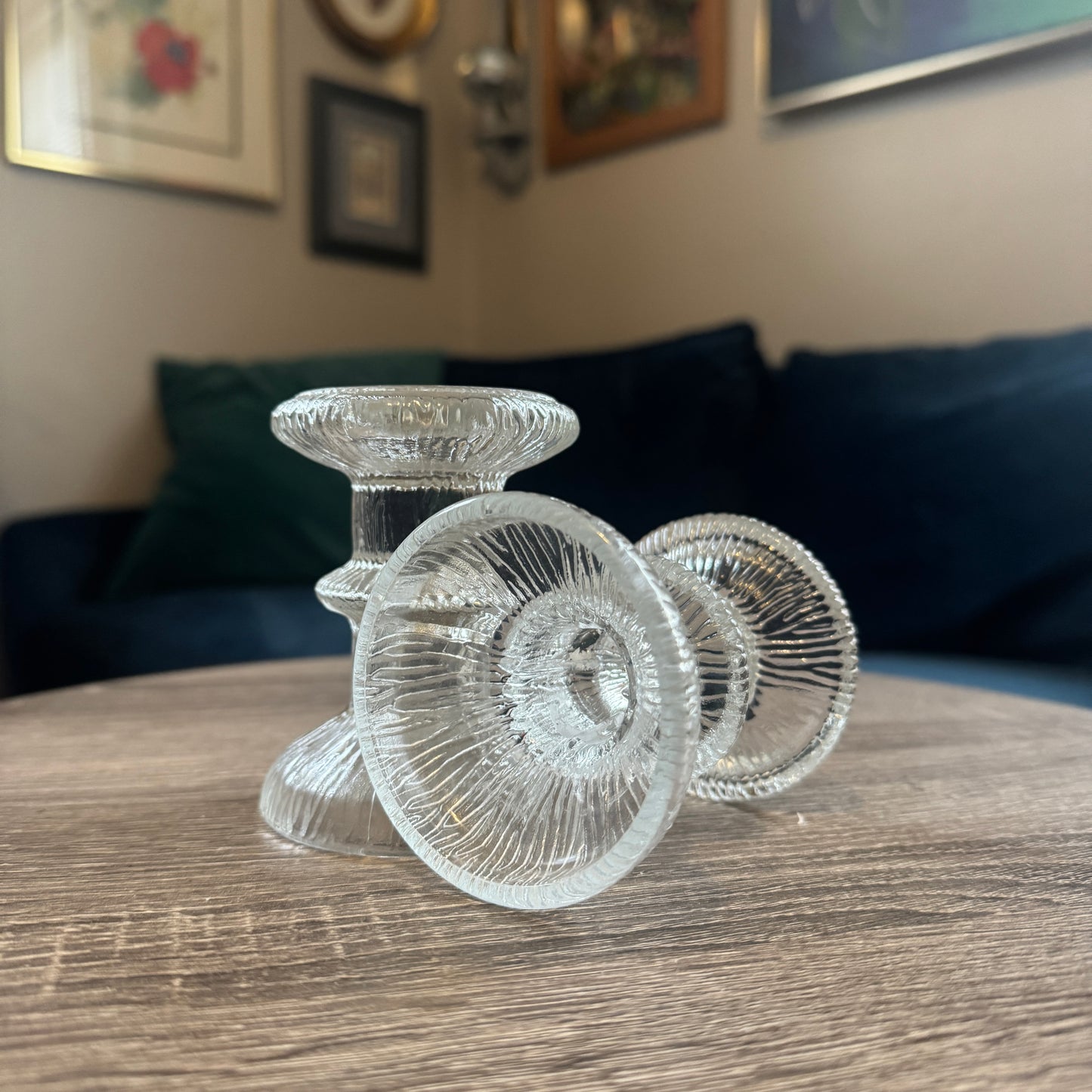 Arcoroc France Candlestick Holders (2 pc)