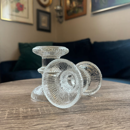 Arcoroc France Candlestick Holders (2 pc)