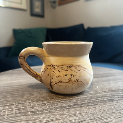 Orange & Brown Nemadji Pottery Mug