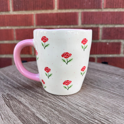 Gooseberry Moon Ceramic Rose Pattern Mug