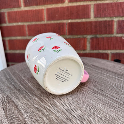 Gooseberry Moon Ceramic Rose Pattern Mug