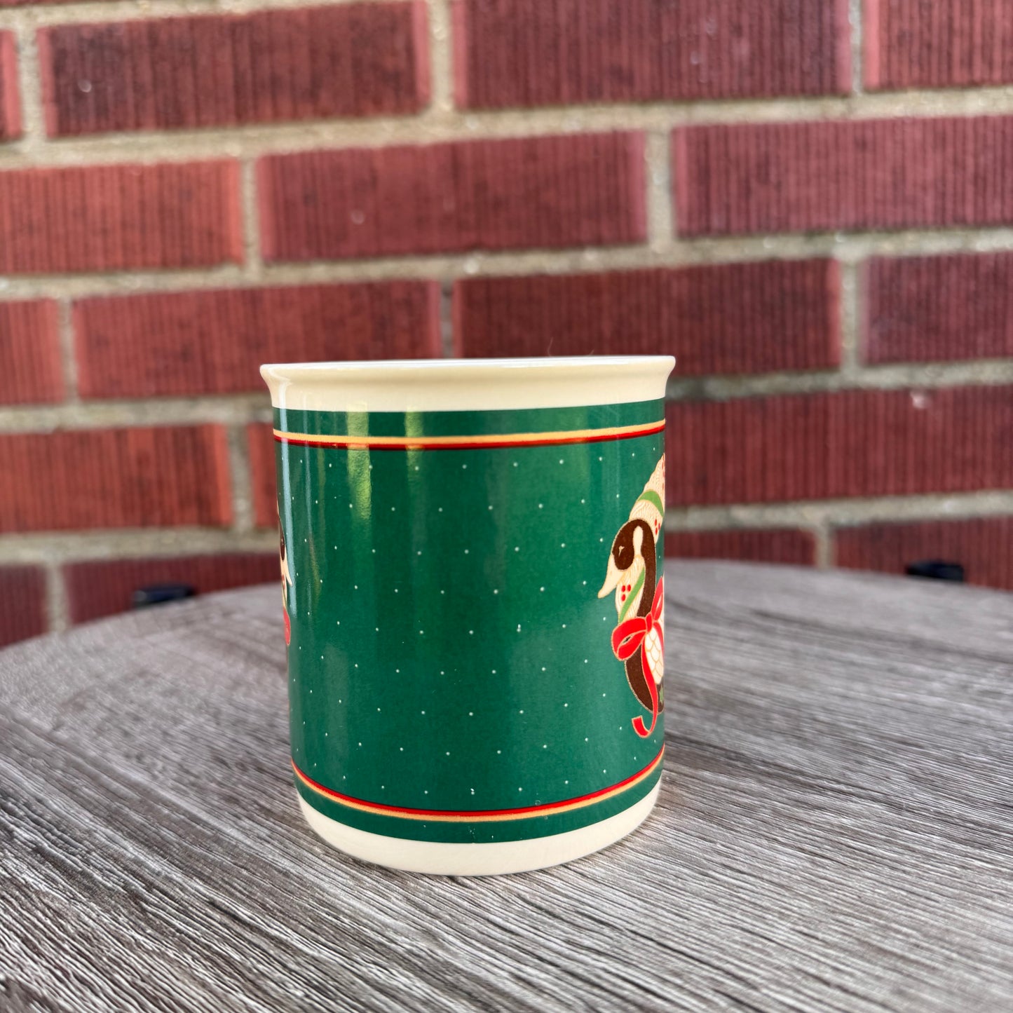 Vintage Hallmark 1986 Country Goose Christmas Mug