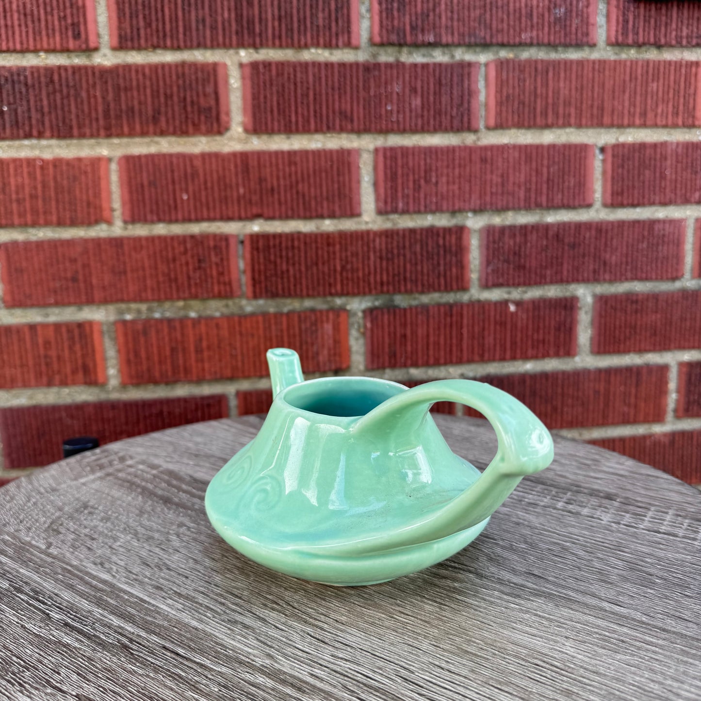 Vintage Teal Creamer