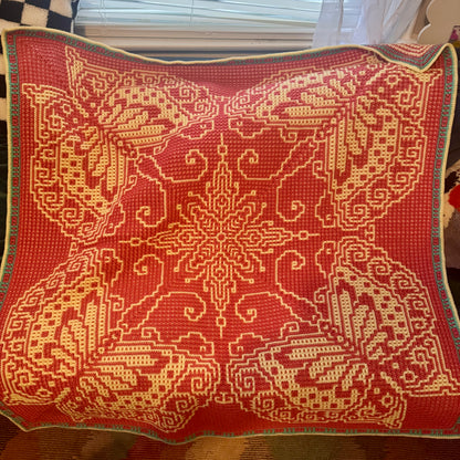 Handmade Butterfly Crocheted Tapestry