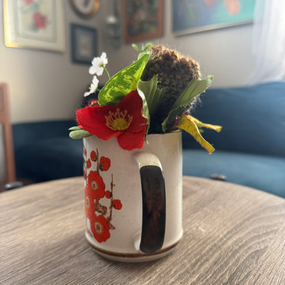 Vintage Japan Stoneware Mug Bouquet