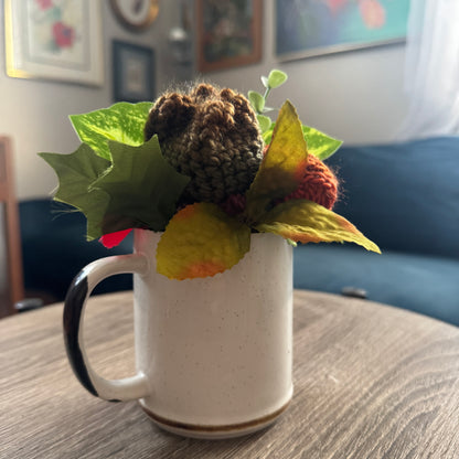 Vintage Japan Stoneware Mug Bouquet