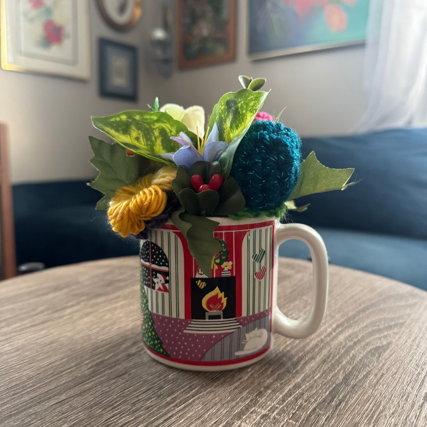 Vintage 'Twas the Night Before Mug Bouquet