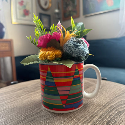Vintage Avon Tree Mug Bouquet