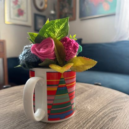Vintage Avon Tree Mug Bouquet