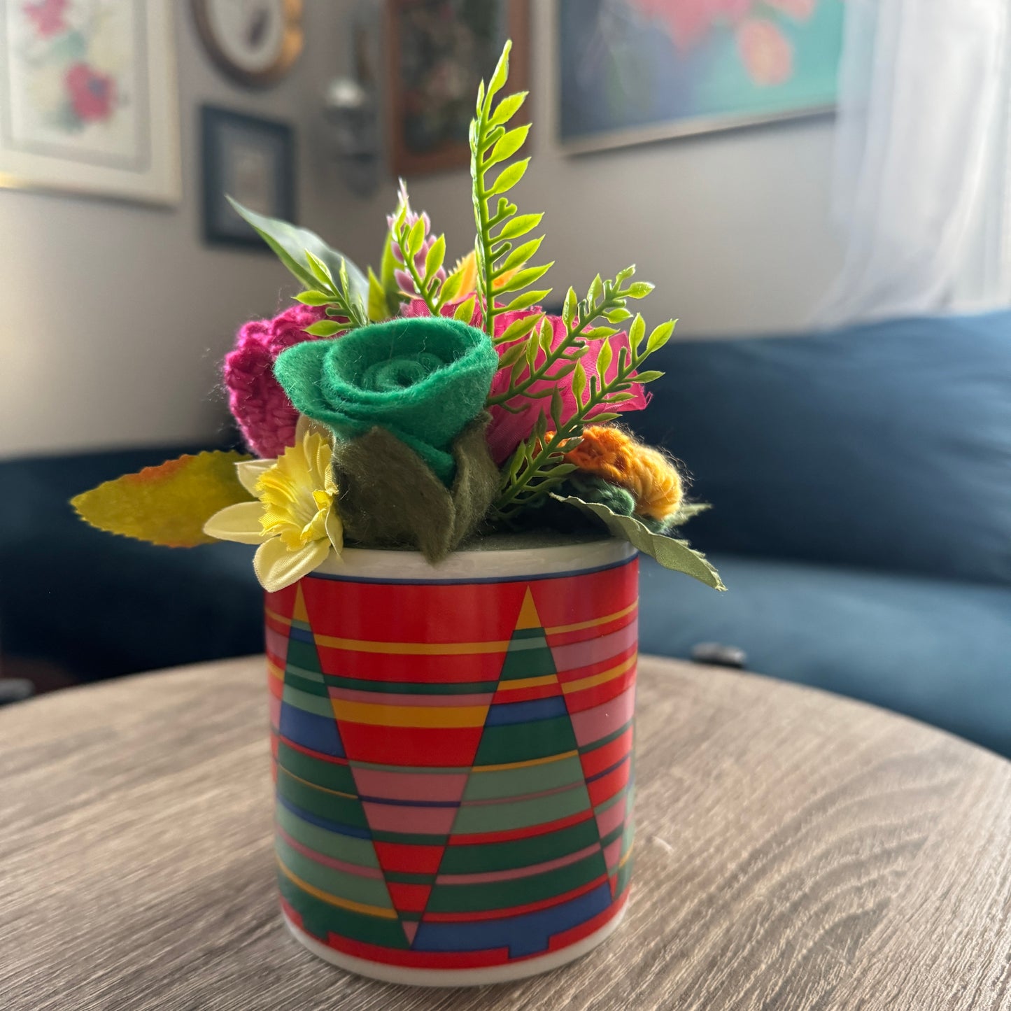 Vintage Avon Tree Mug Bouquet