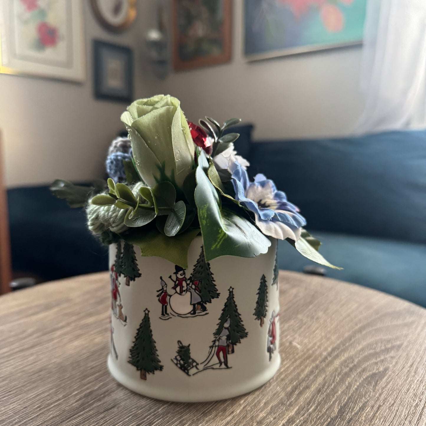 Winter Scene Coffee Mug Bouquet