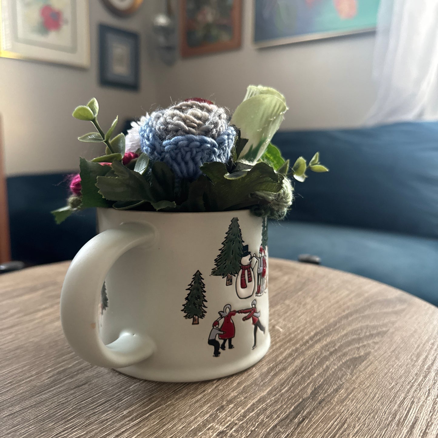 Winter Scene Coffee Mug Bouquet