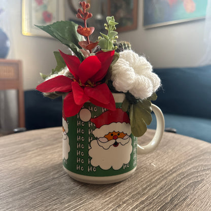 Santa Ho Ho Ho Christmas Mug Bouquet