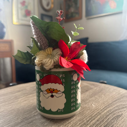 Santa Ho Ho Ho Christmas Mug Bouquet