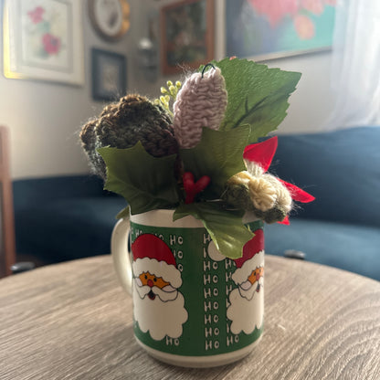 Santa Ho Ho Ho Christmas Mug Bouquet