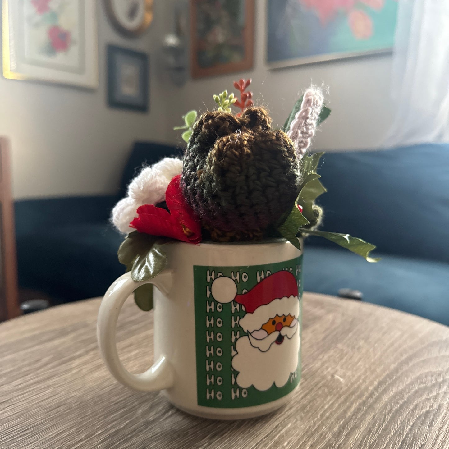 Santa Ho Ho Ho Christmas Mug Bouquet