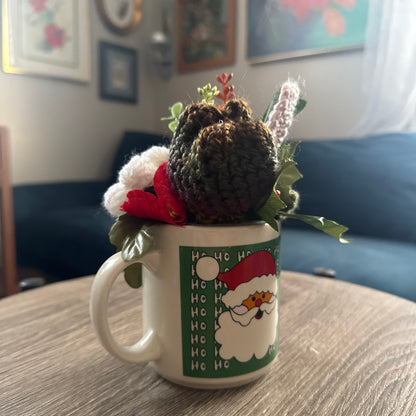 Santa Ho Ho Ho Christmas Mug Bouquet