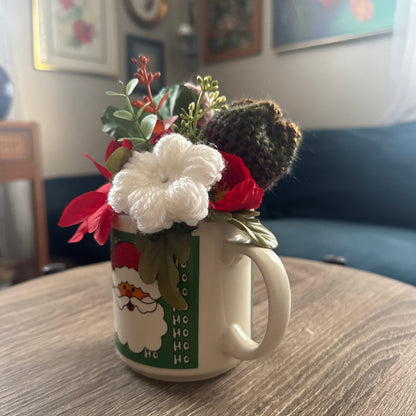 Santa Ho Ho Ho Christmas Mug Bouquet