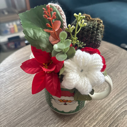 Santa Ho Ho Ho Christmas Mug Bouquet