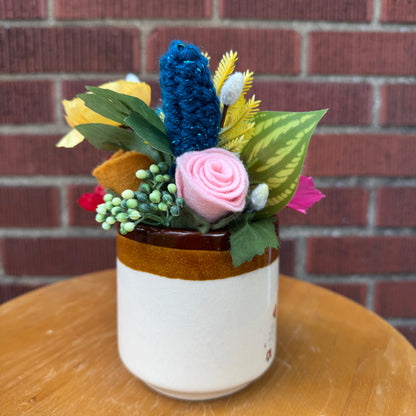 Vintage 1986 Otagiri "Mom" Mug Bouquet