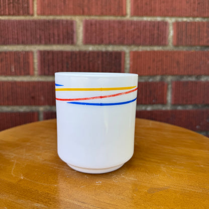 Vintage Arcopal France Rainbow Mug