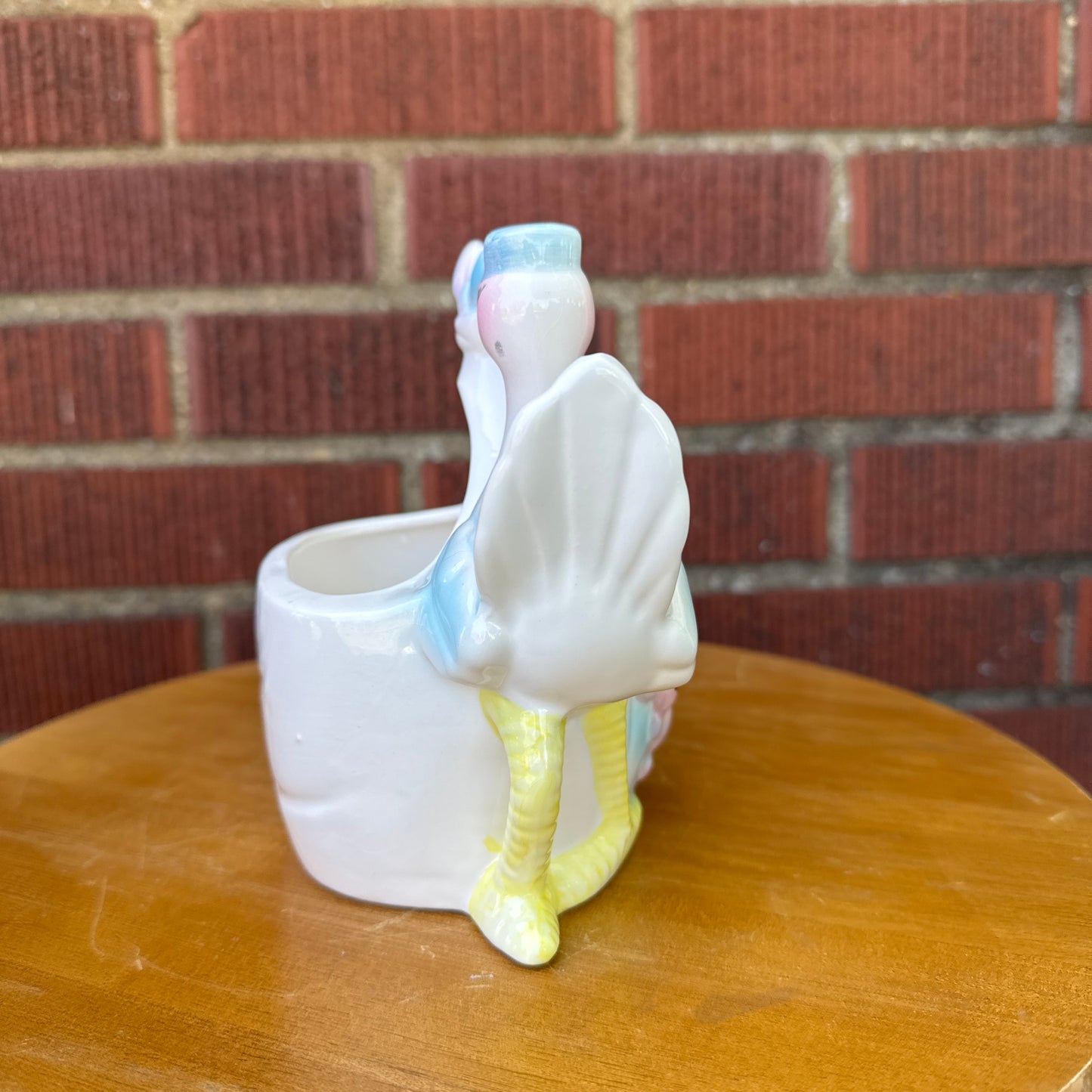 Vintage Stork/New Baby Planter