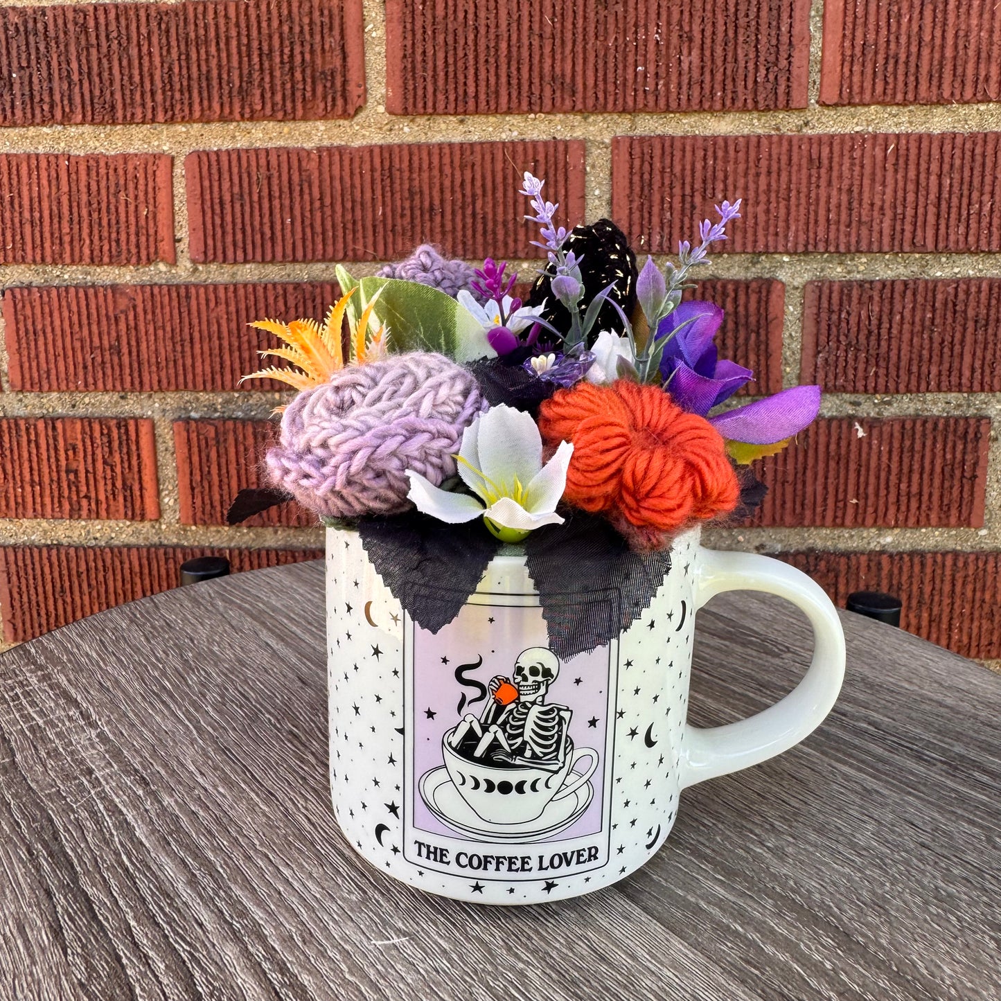 The Coffee Lover Skeleton Mug Bouquet
