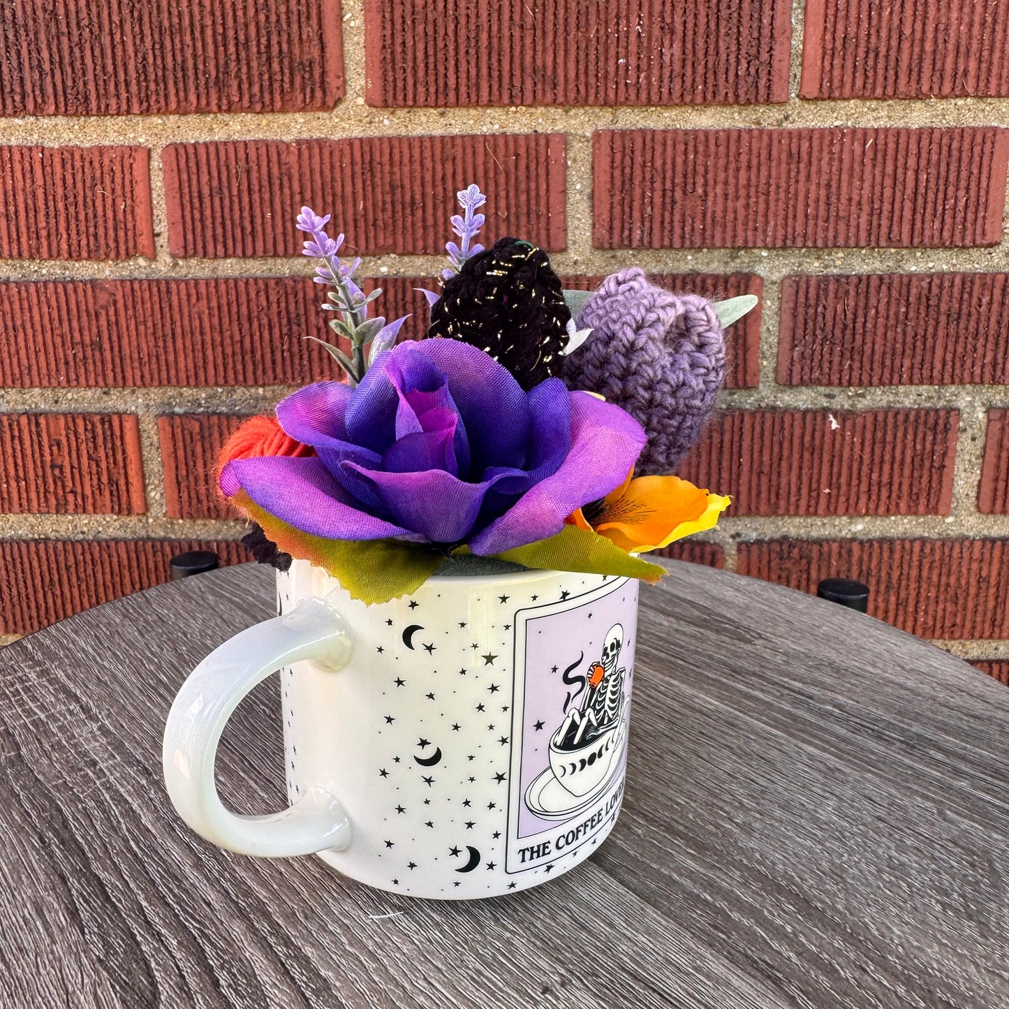 The Coffee Lover Skeleton Mug Bouquet
