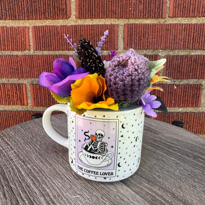 The Coffee Lover Skeleton Mug Bouquet