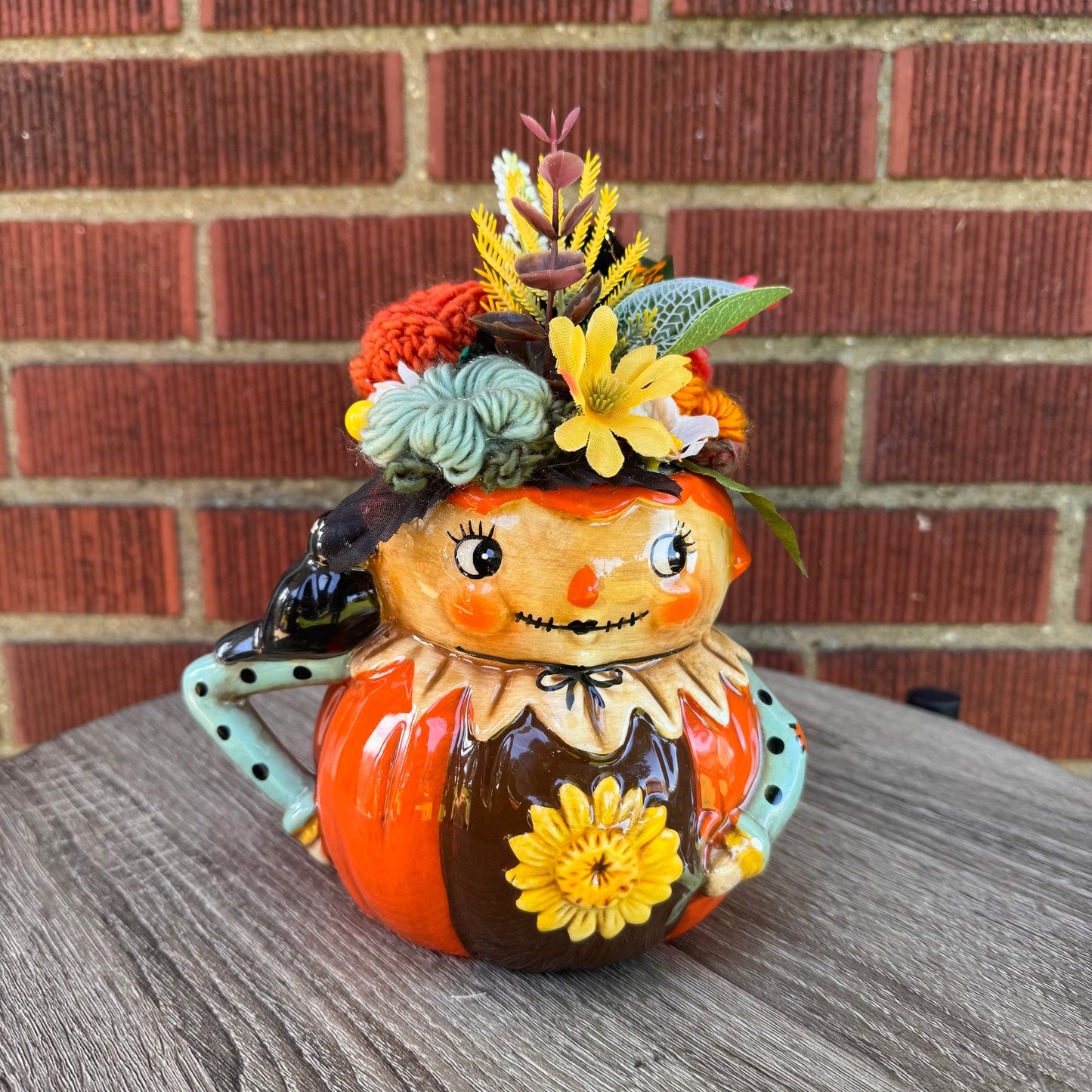 Johanna Parker Pumpkin Fall Harvest Mug Bouquet (Orange)