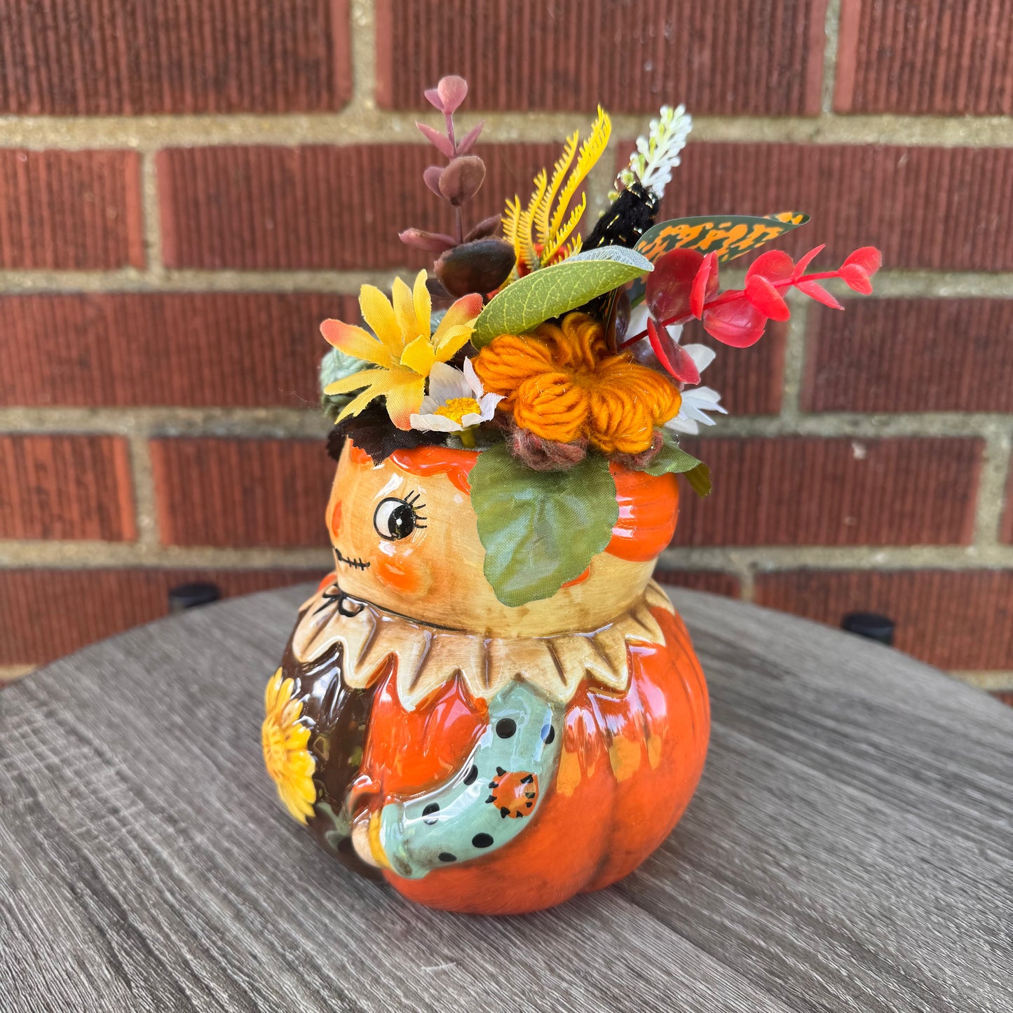 Johanna Parker Pumpkin Fall Harvest Mug Bouquet (Orange)