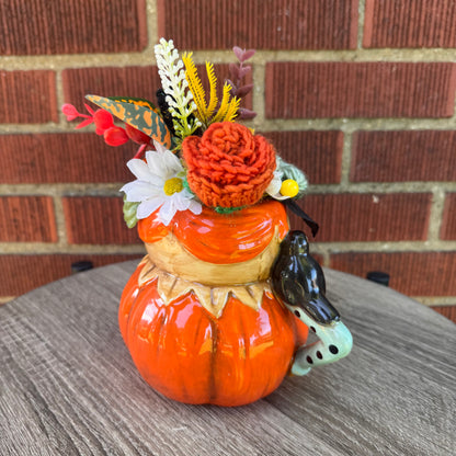 Johanna Parker Pumpkin Fall Harvest Mug Bouquet (Orange)