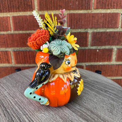 Johanna Parker Pumpkin Fall Harvest Mug Bouquet (Orange)