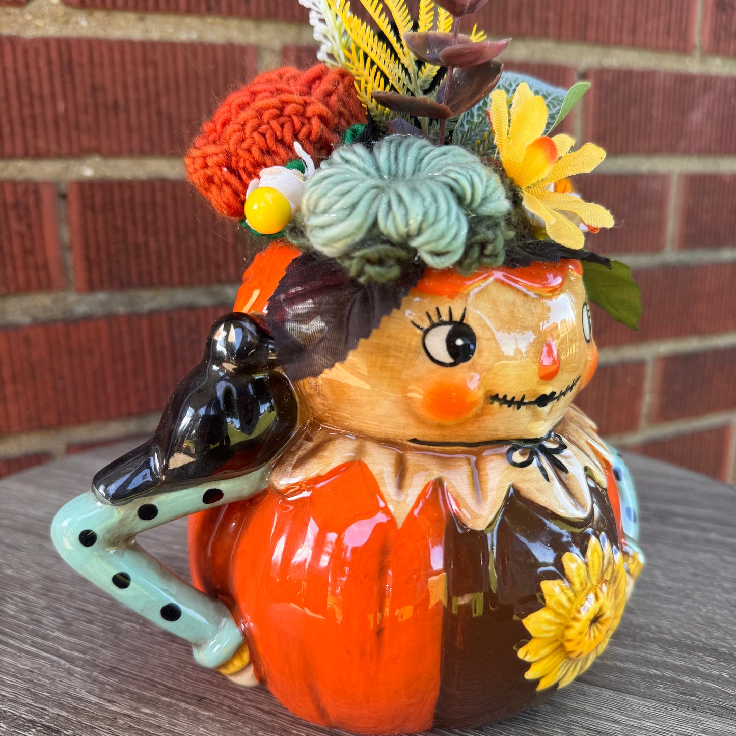 Johanna Parker Pumpkin Fall Harvest Mug Bouquet (Orange)